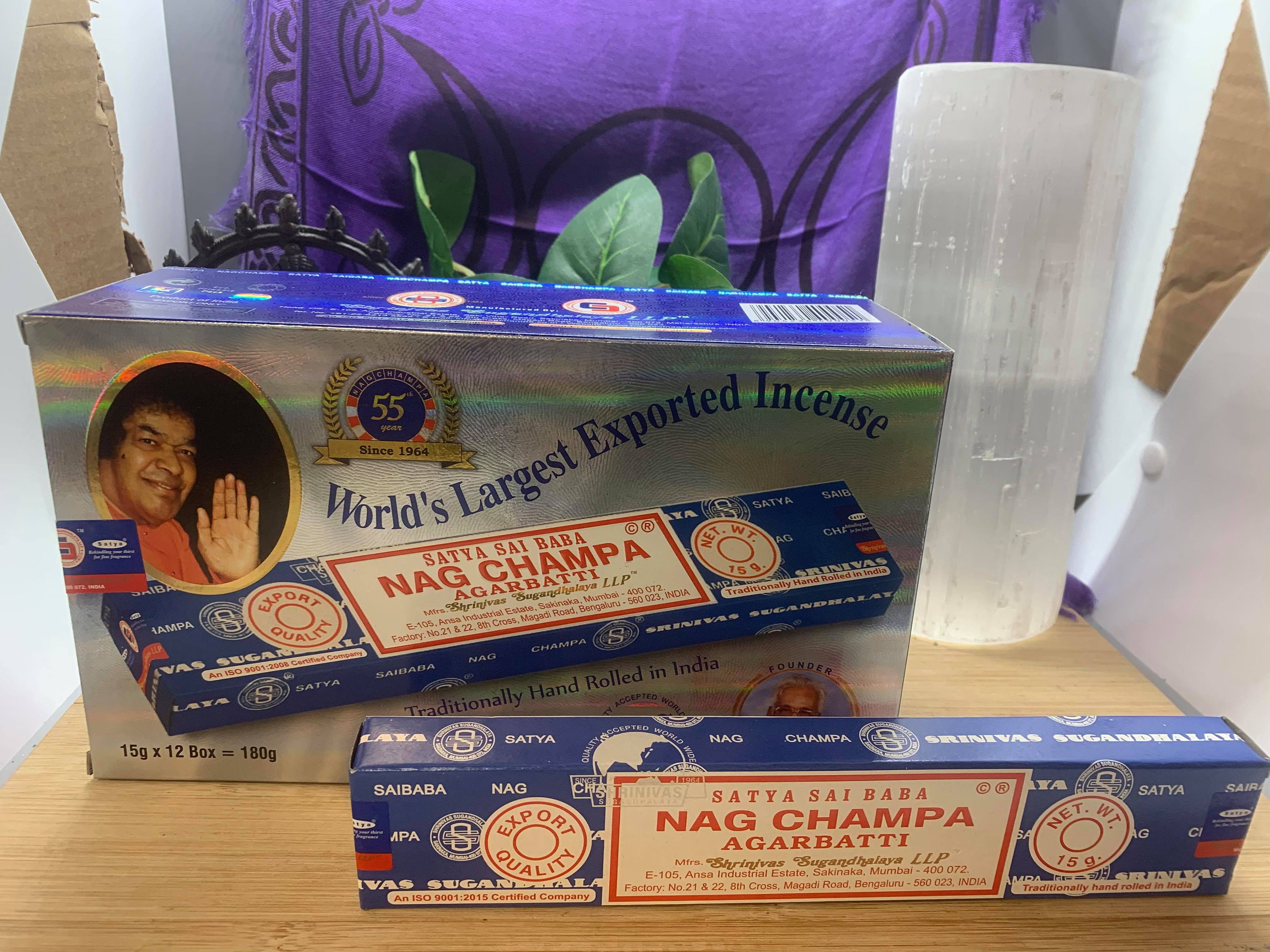 Wholesale Satya Nag Champa Incense Boxes 12 Packs of 15g Etsy UK