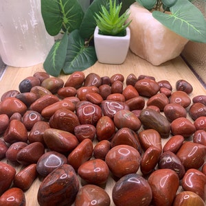 Wholesale Red Jasper Tumbled Stones Kilogram (2.2 lbs) Lots WCS
