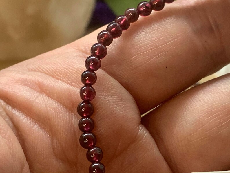 Wholesale 4mm Garnet Bracelet