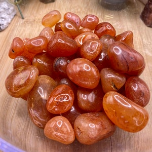 1 pound of Tumbled Carnelian from Brazil Quality EX Wholesale