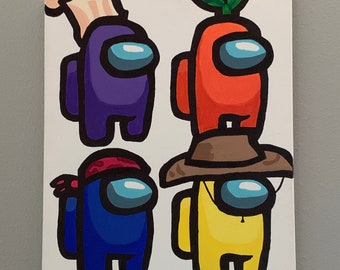 Custom Among Us Character Painting Etsy