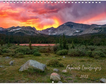 Red Rocks 2022 Calendar Red Rocks Calendar | Etsy