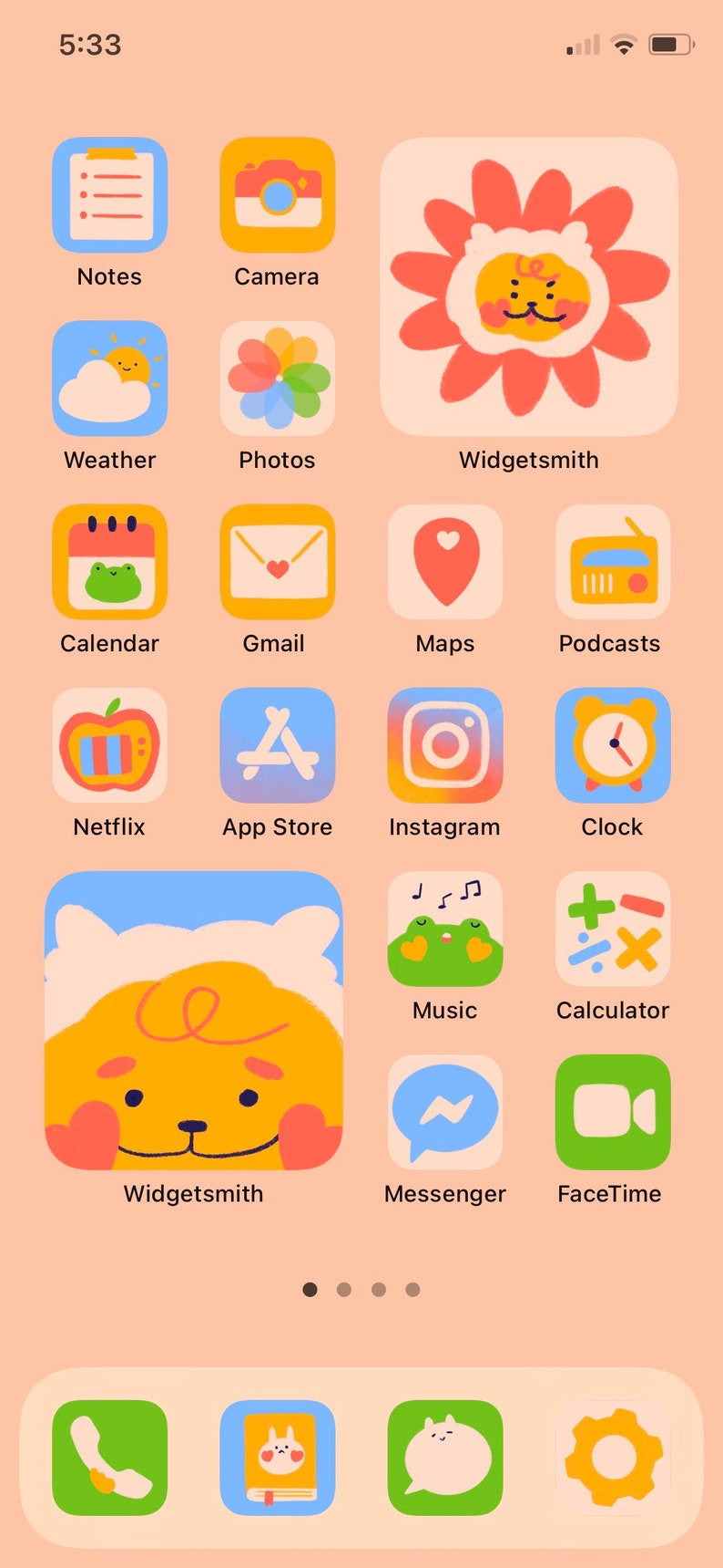 Zestaw ikon aplikacji Cute Animals iOS 14 i Android zdjęcie 1