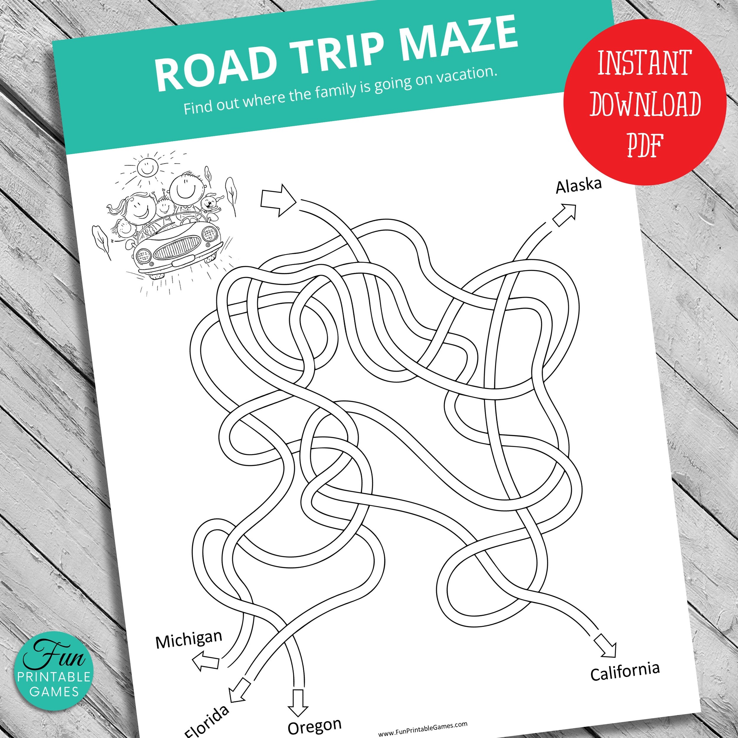 Printable Road Trip Games to Make Travel With Kids Fun. 25 Popular Games &amp; Activities: Scavenger ...