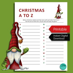 Christmas Games Printable Pack, 10 Christmas Party Games With Answers ...