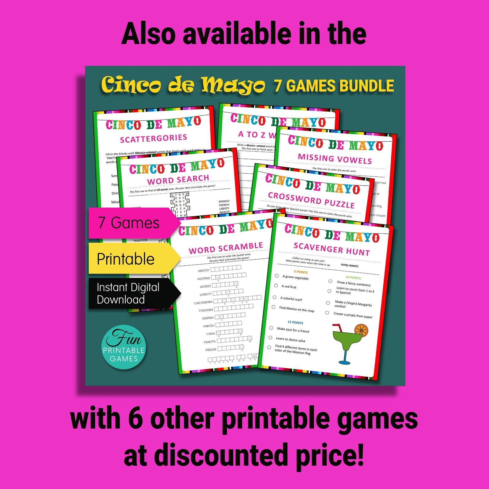 Free Cinco De Mayo Word Scramble