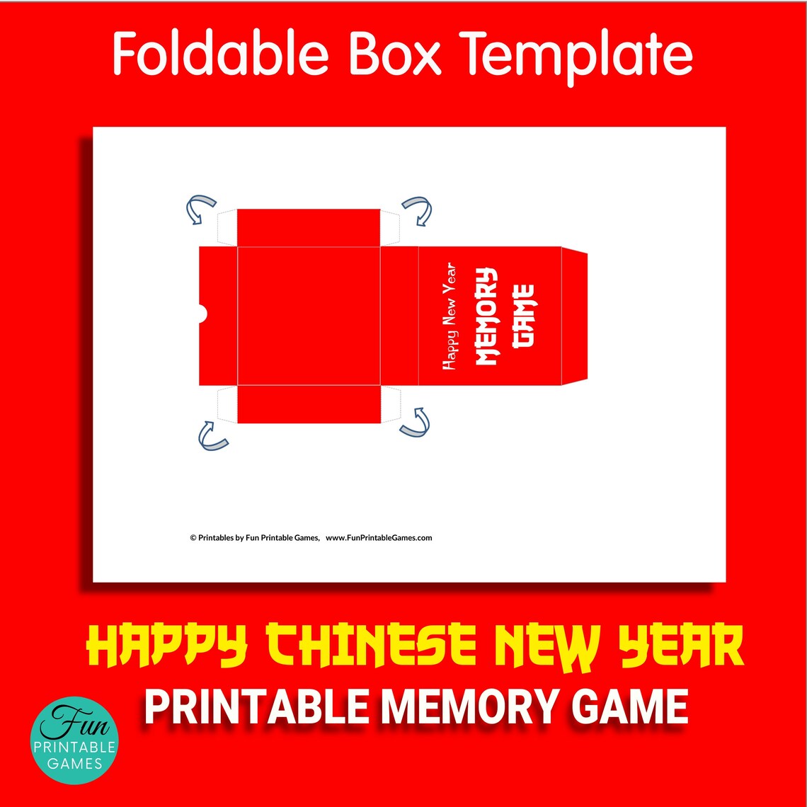 Chinese New Year Memory Cards Game, Printable Memory Matching Game ...