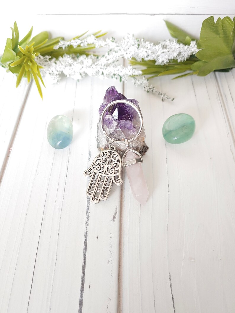 Hamsa Keychain Variation 2 Chakra Keychain Keychain