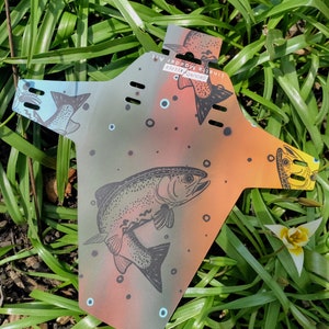 Trout Sketches - Mountain Bike Fender - Durable GroundKeeper