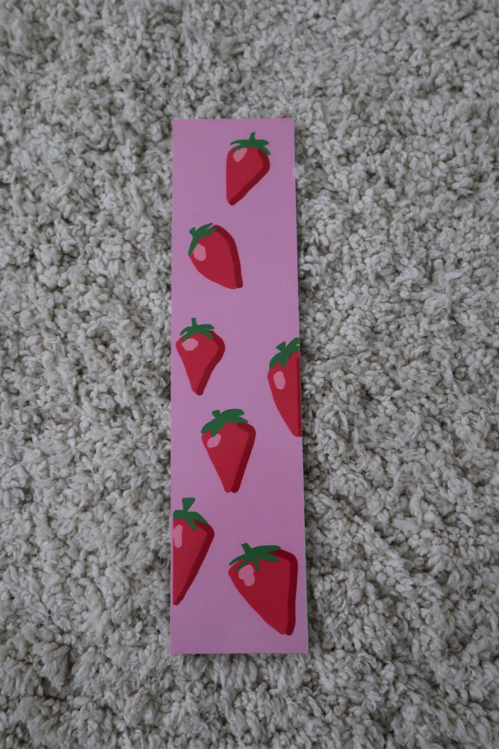 art print bookmarks graphic nature prints strawberry etsy