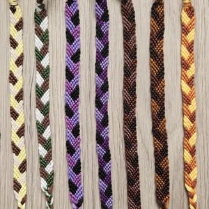 Colorful Friendship Bracelet | Rectangle Block Pattern | Adjustable Summer Bracelets