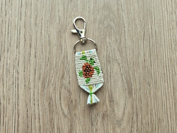 Hand-knotted Coastal Alpha Keychain Collection | Beach Bag Charm