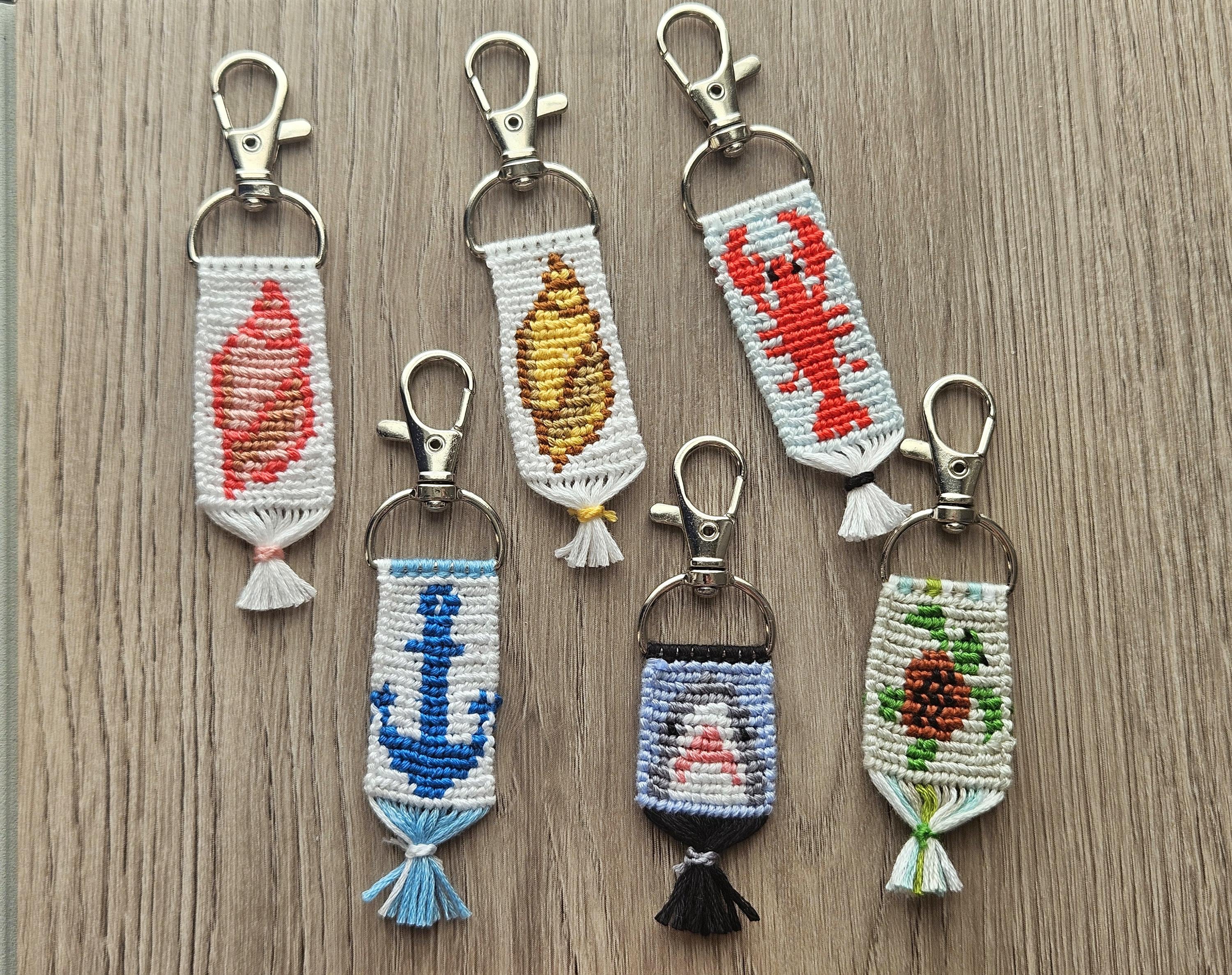 Coastal Alpha Keychain Collection | Beach Bag Charm & Summer