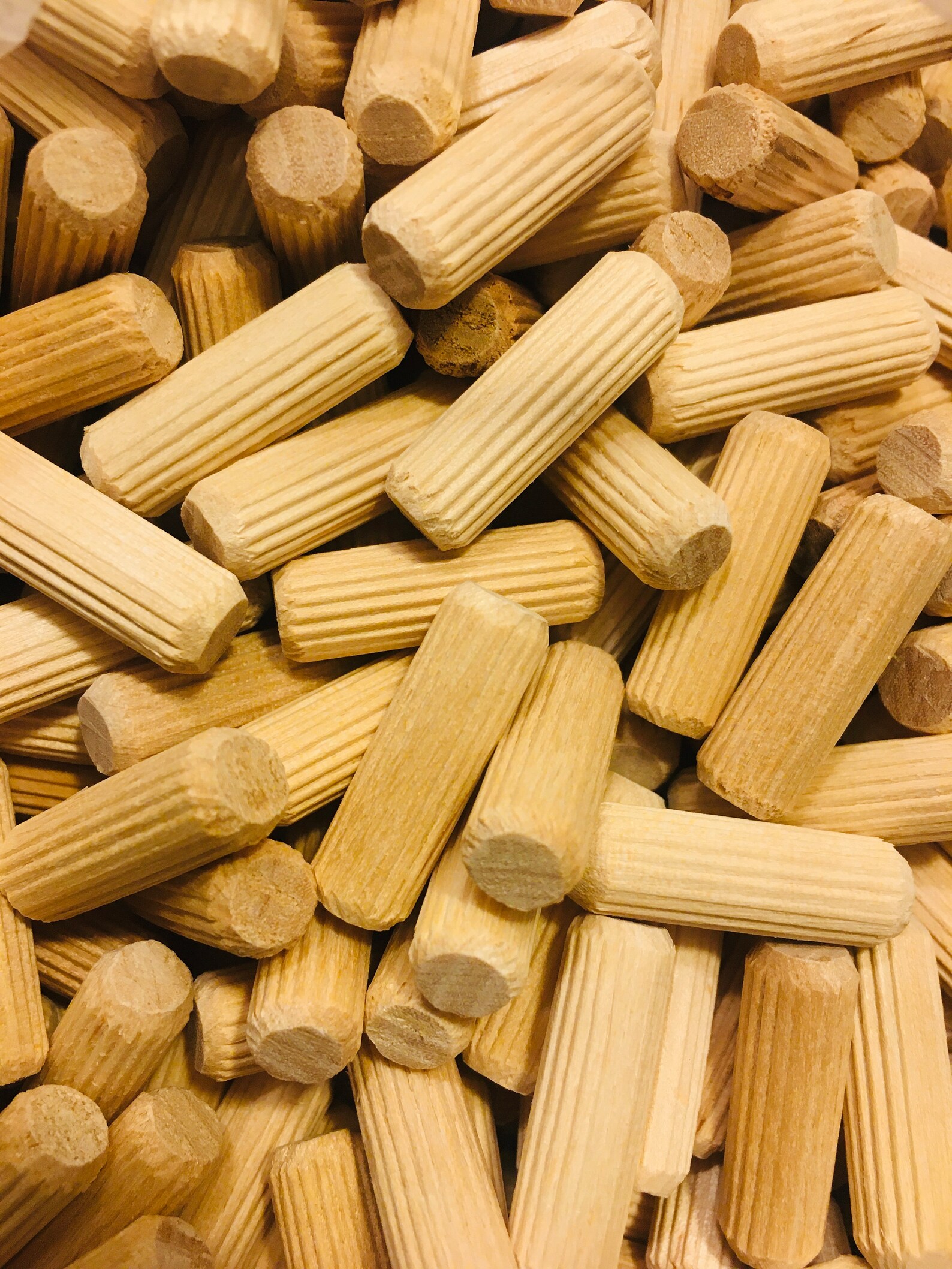 Birch Fluted Dowel Pins 1 x 5/16 Mushroom Dowel Etsy