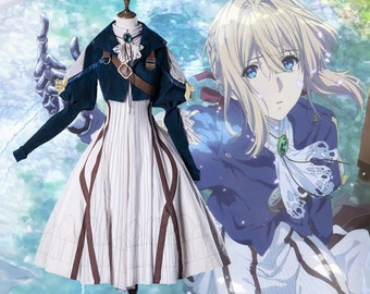 Featured image of post Violet Evergarden Cosplay Makeup Coat dress hair wear bowtie gloves stockings