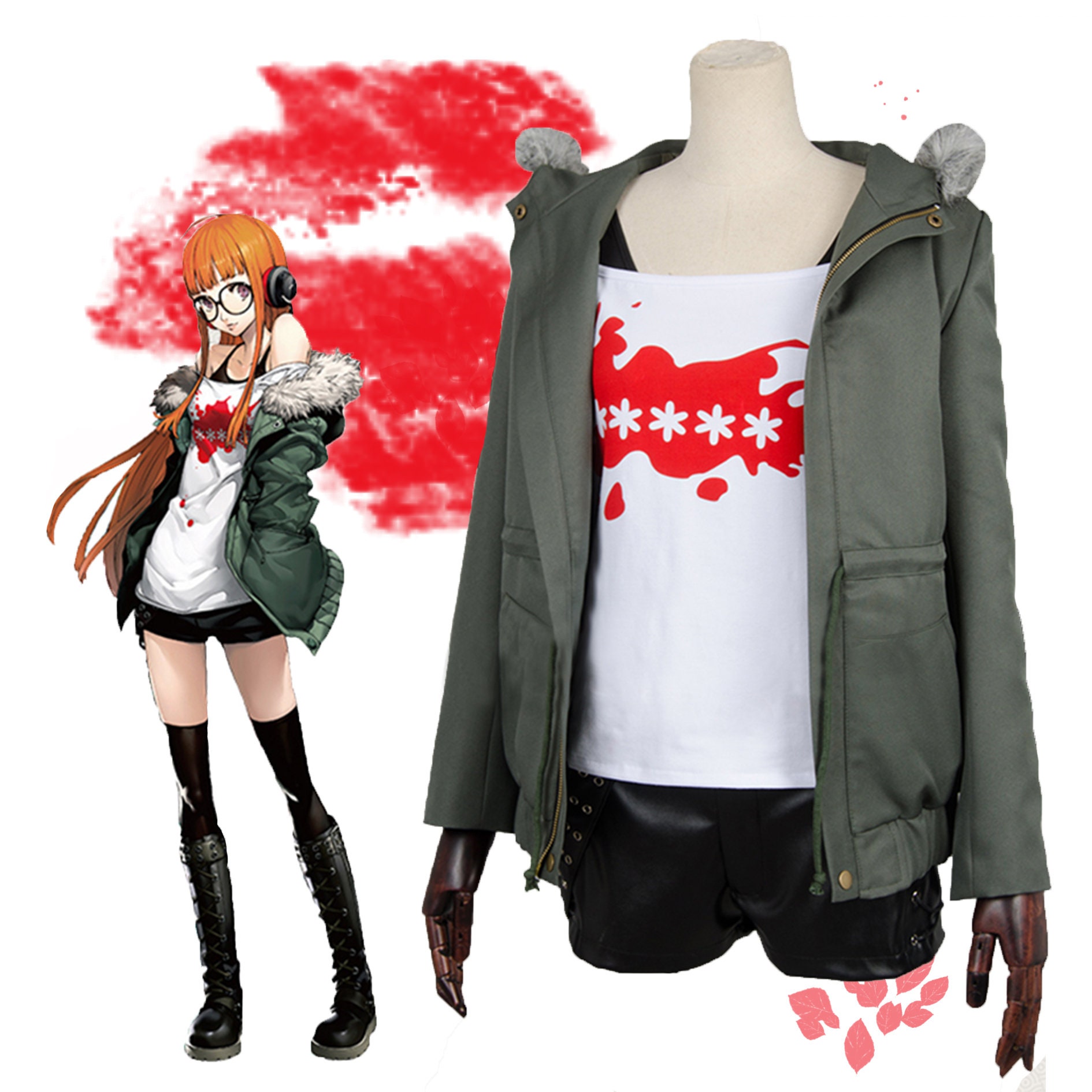Persona 5 Futaba Sakurap5 Cosplay Costume Etsy