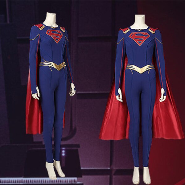Supergirl Kara Zor-El cosplay traje, hecho a medida.