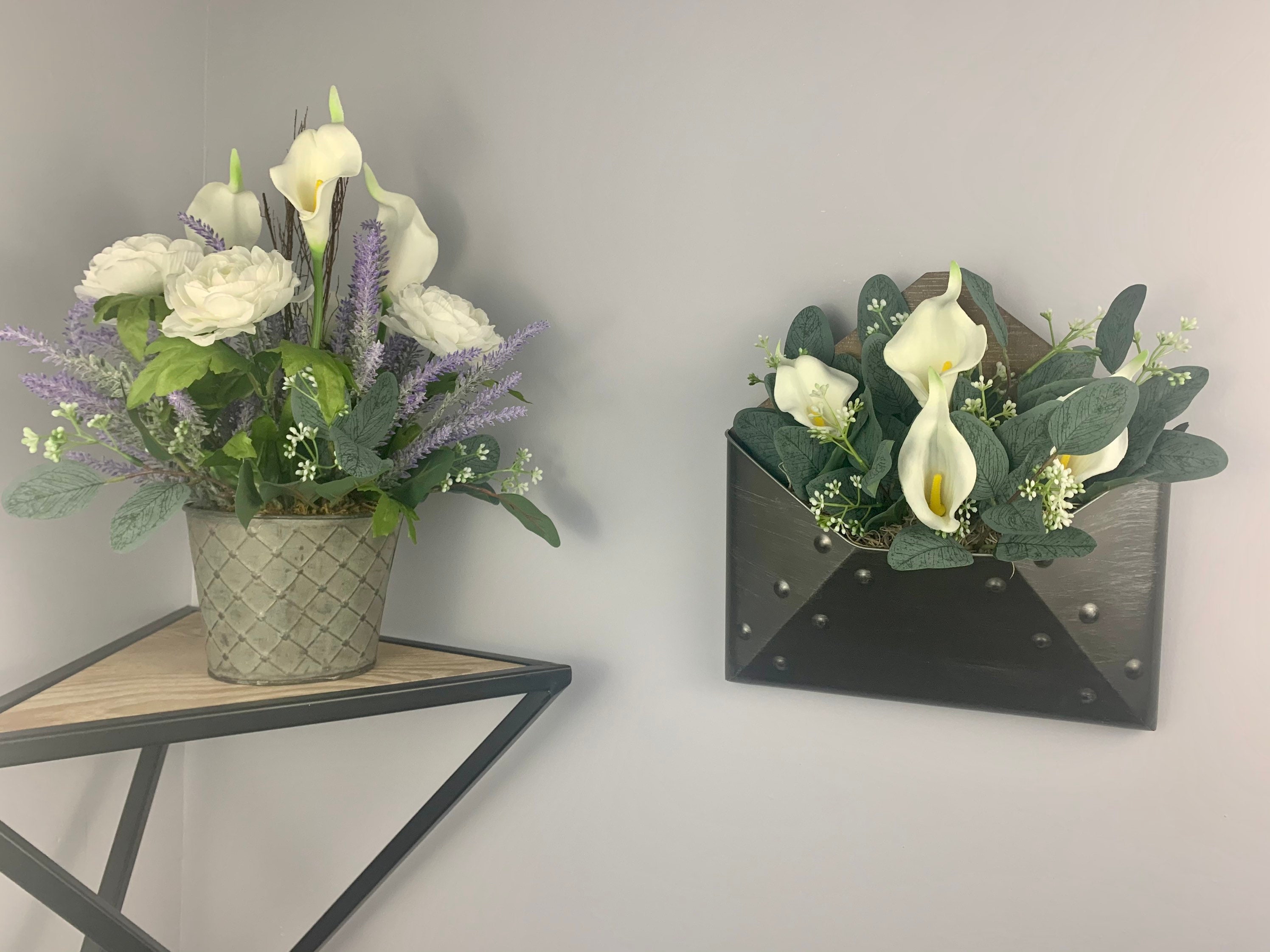 Wall Hanging Flowers Wall Hanging Flower Decor Wall Hanging Etsy