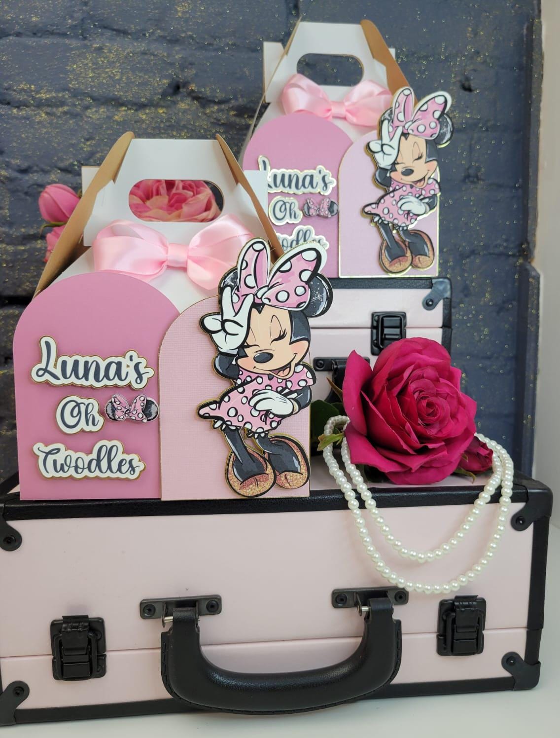 Minnie Mouse Favor Boxes, Minnie Inspired Treat Box, Minnie Party ...