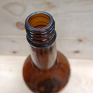 Vintage Anchor Hocking Brown Glass Bottle: 1-Quart Decanter