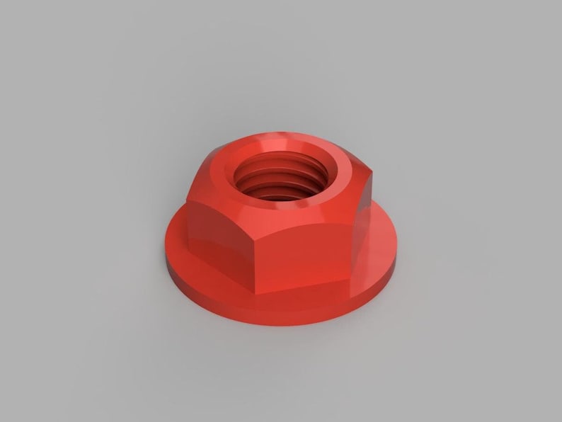 3D Printer STL S.H.C.S. 1 5 1/213 Threads W/ Flanged & Acorn Nuts, and