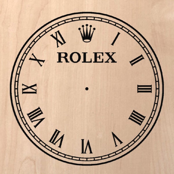 Rolex Clock/Watch Face DIGITAL FILES Only!  dxf, pdf and svg files Plasma, Laser, CNC