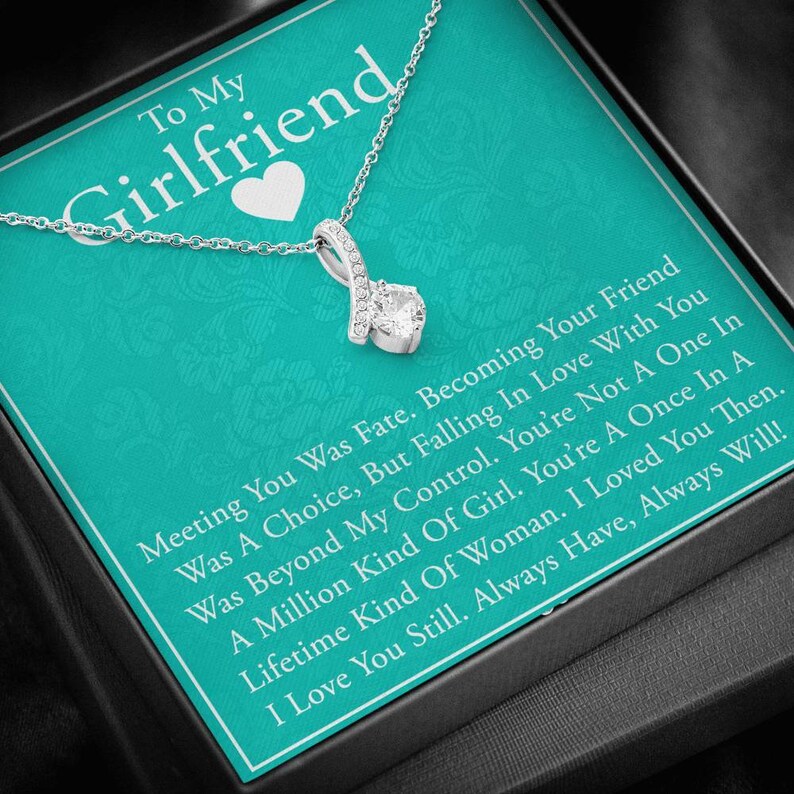 To My Girlfriend Necklace Lifetime Necklace for Girlfriend Etsy