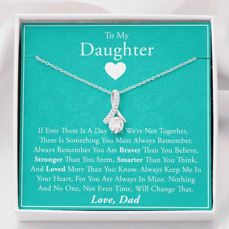 Daughters Birthday Unique Jewelry Daughter Father Daughter Necklace Daughter Gift from Dad To My Daughter Gift For Daughter From Dad