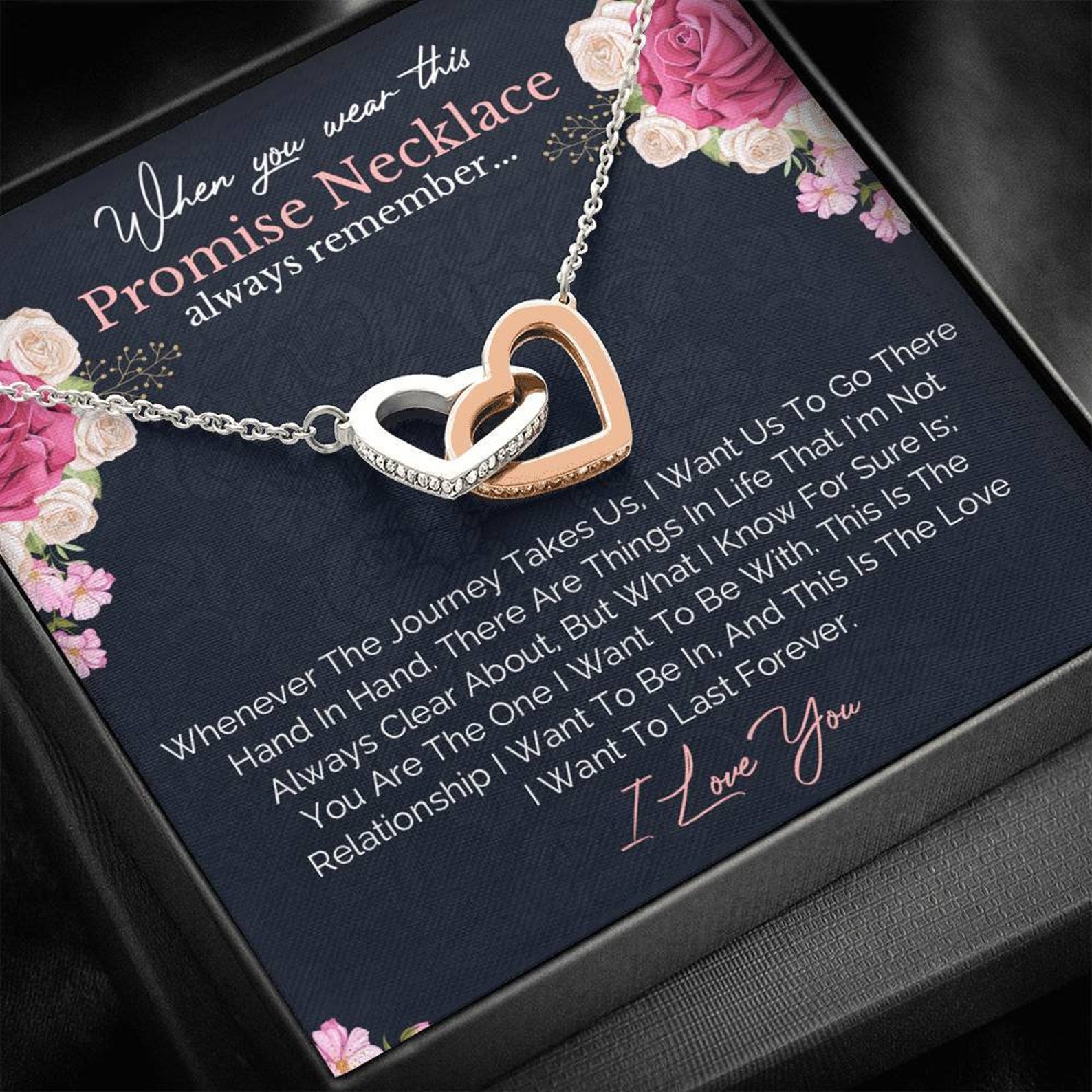 Promise Necklace for Girlfriend from Boyfriend For Couples Etsy