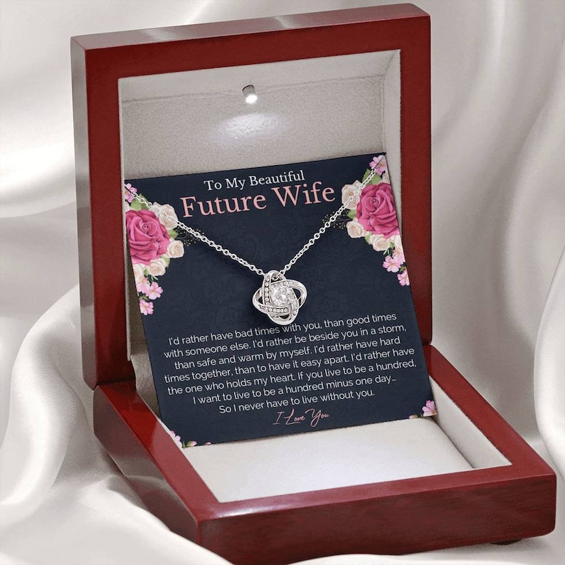 My Fiance Necklace Gift Future Wifey Gifts Birthday gift Future Wife Necklace Gift To My future wife Valentine My future wife necklace