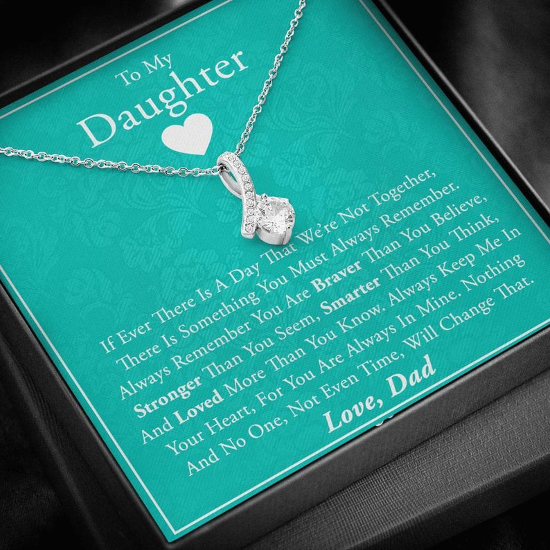 Daughters Birthday Unique Jewelry Daughter Father Daughter Necklace Daughter Gift from Dad To My Daughter Gift For Daughter From Dad