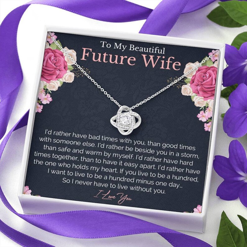 My Fiance Necklace Gift Future Wifey Gifts Birthday gift Future Wife Necklace Gift To My future wife Valentine My future wife necklace