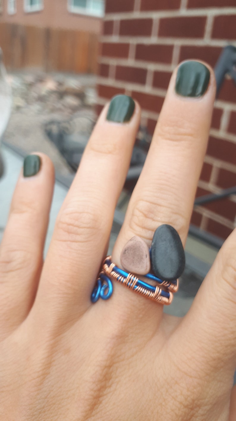 Wrapped Wire Ring Boho Ring,