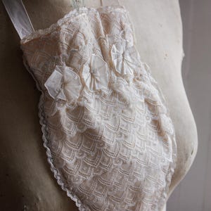 Early 1900s Silk and Lace Reticule Purse – Vintage Bridal Lace Purse