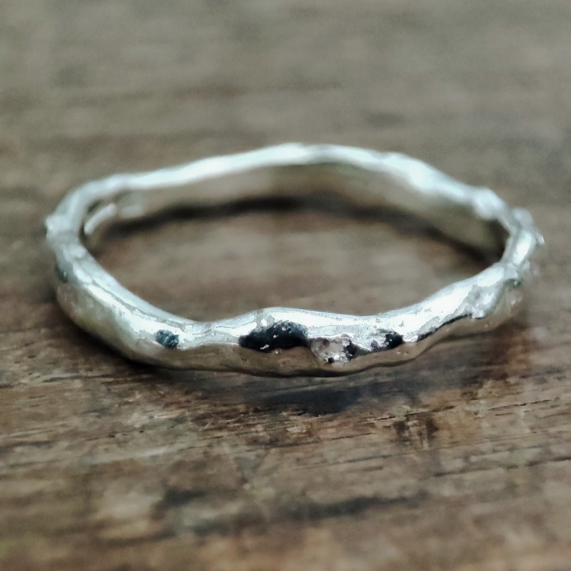Bague Clou (Nail Ring) En Or Jaune 9 Carats - Taille P - Poinçon De Birmingham - Neuf Sous Écrin