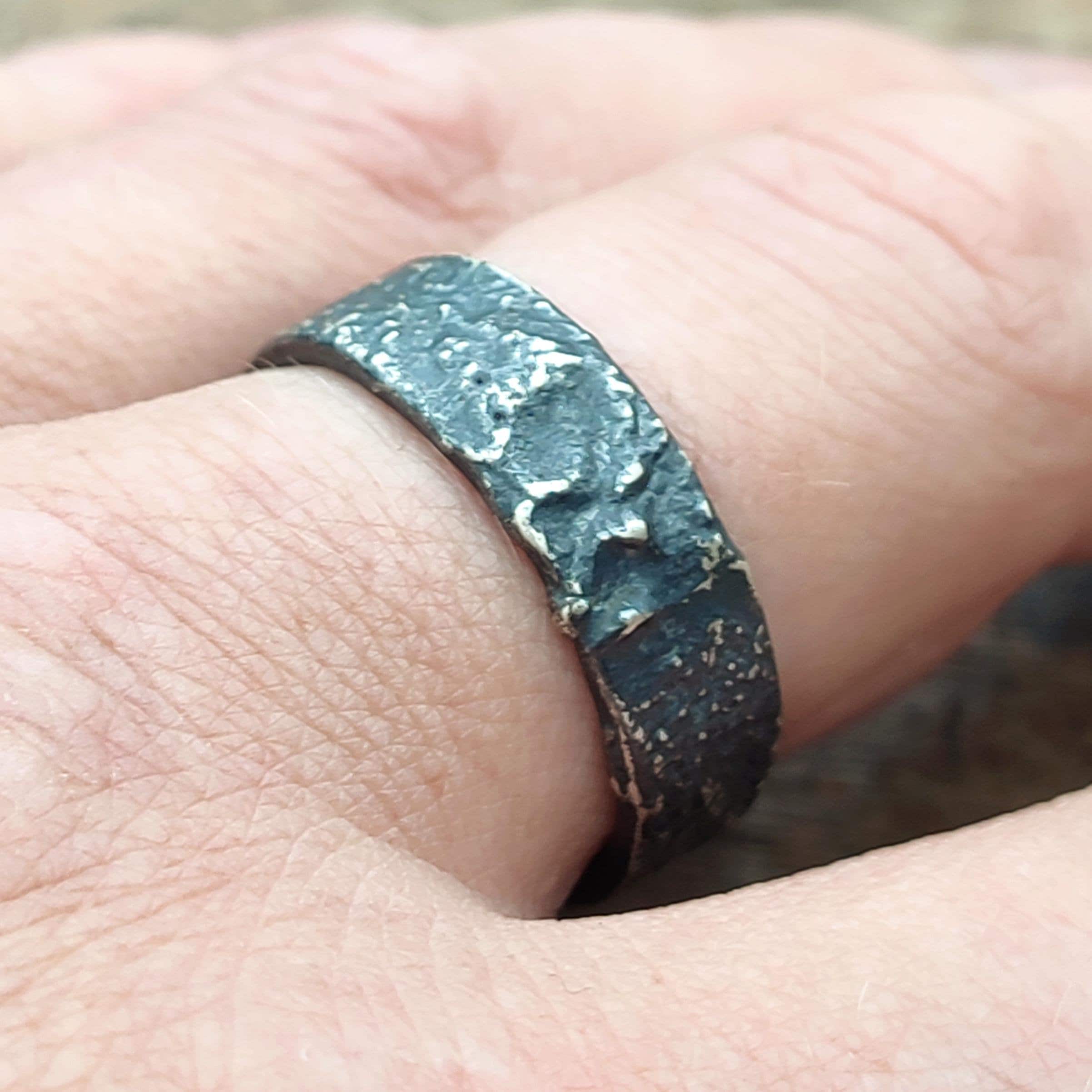 Anello A Fascia Larga, Anello Regolabile, Anello In Argento 925, Anello - Foto 9