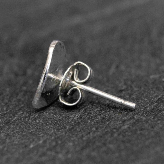 Orecchini A Cuore In Argento Sterling 925 Riciclati Fatti A Mano, Borchie 6mm. Orecchino E Set Di Anelli Opzione. Idea Regalo Di Compleanno. Minimalista. Varie Dimensioni. - Italia - Foto 12