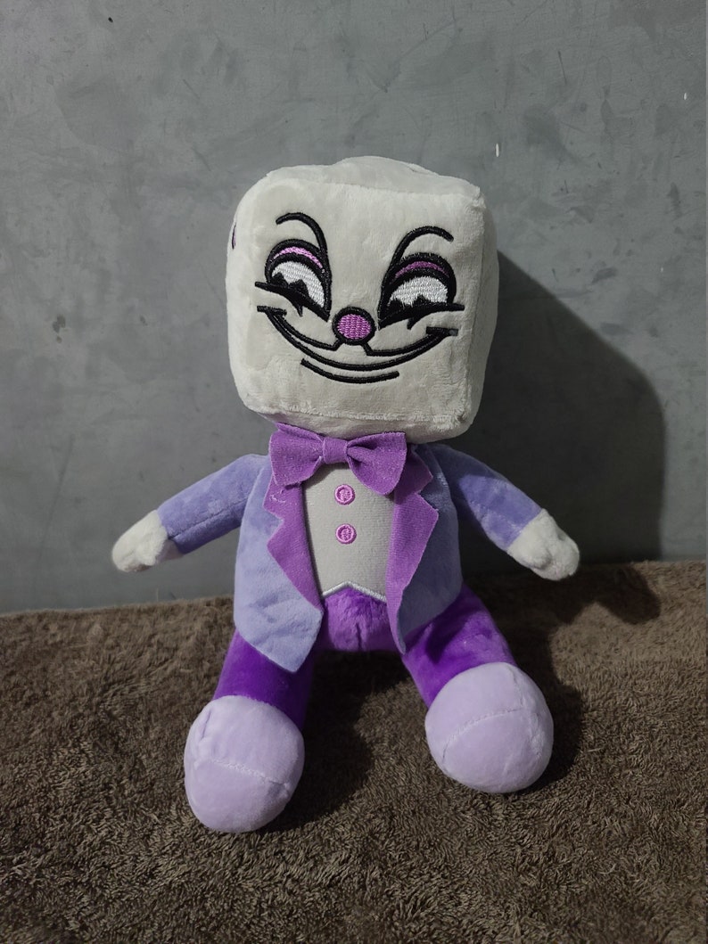 11'' Cuphead S1King Dice Plush Toy Cuphead Mugman Etsy