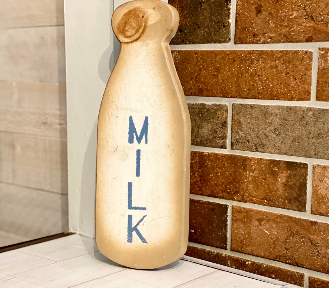Farmhouse milk jug wood wall decor Etsy
