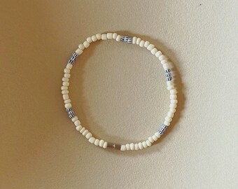 Armband 'Amalfi' / rosépärlor / fotlänk / kedja / pärlor / sommar
