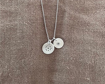 Äkta silverhänge 'Solsystemet' 925 silver