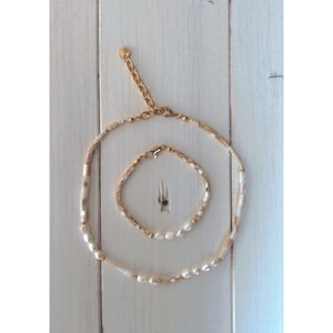 Freshwater pearl shell necklace/bracelet/anklet