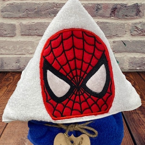 Personalized Super Hero Hooded Towel; Hooded bath Towel,Christmas Embroidered name Hooded Towel, Custom Name,Personalized Gifts For Kids