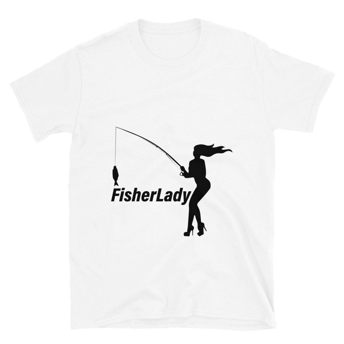 Women's Fishing T shirt Funny Fishing Shirt Sexy Lady Etsy