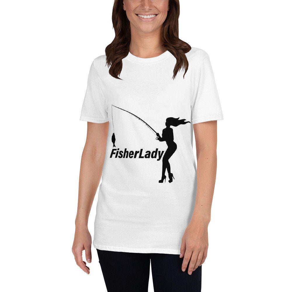 Women's Fishing T shirt Funny Fishing Shirt Sexy Lady Etsy