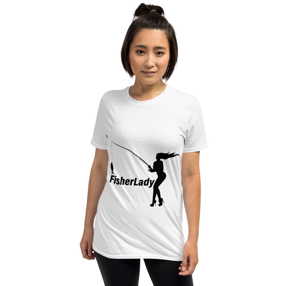 Women's Fishing T shirt Funny Fishing Shirt Sexy Lady Etsy