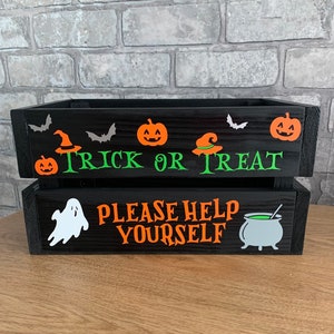 Halloween Trick or Treat crate