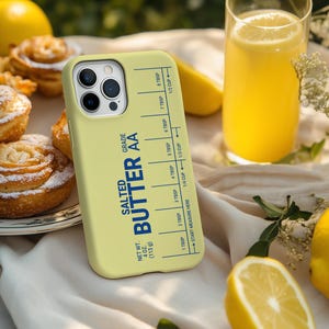Gesalzene Butter Handyhülle, Foodie Cover, Butter Liebhaber Geschenk, 3D Look, Geschenk für sie, Geschenk für ihn, MagSafe, iPhone, Pixel
