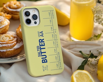 Salted Butter Phone Case, Funny Foodie Cover, butter Lover Gift, food Aesthetic, 3d look, Gift for Her,gift for him, MagSafe, iphone, pixel