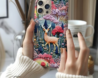 Magical Deer Phone Case. Animal Lover Gift, Enchanted Forest, fantasy AestheticCover, Gift for Her, MagSafe , Samsung, Pixel,iphone
